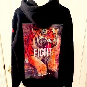 Bastille Anarchy Italy FIGHT! Hoodie XXL